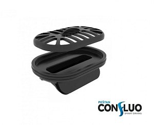 Душевой трап Pestan Confluo Premium Line Black Glass 950 купить в интернет-магазине Sanbest