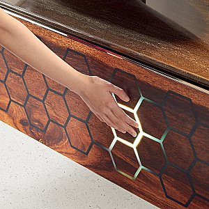 Тумба с раковиной Black&White Gravity V-2420A 171 темное дерево для ванной в интернет-магазине Sanbest