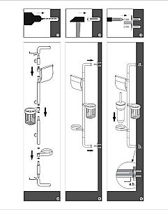 Стойка для аксессуаров WasserKRAFT Ammer К-1448 купить в интернет-магазине сантехники Sanbest