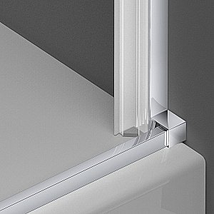 Душевой уголок Vincea Alpha VSR-3ALP9090MT 90x90 стекло текстурное/профиль хром купить в интернет-магазине Sanbest