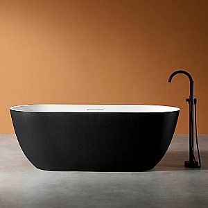 Ванна Abber Frankfurt 170x75 AM9941BW черно-белая матовая купить в интернет-магазине Sanbest