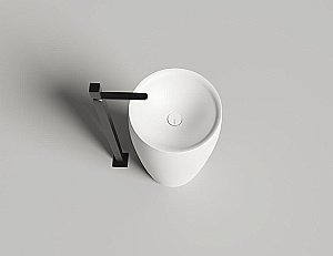 Раковина напольная Salini ALDA 03 130311G 47 из искусственного камня S-Sense, белая глянцевая купить в интернет-магазине Sanbest