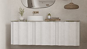 Раковина накладная Salini Gloria 01 1102201M 44 из искусственного камня S-Stone, белая матовая купить в интернет-магазине Sanbest