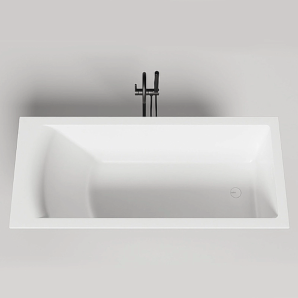 Ванна Salini Cascata Kit S-Sense 170x75 104313M белая матовая купить в интернет-магазине Sanbest