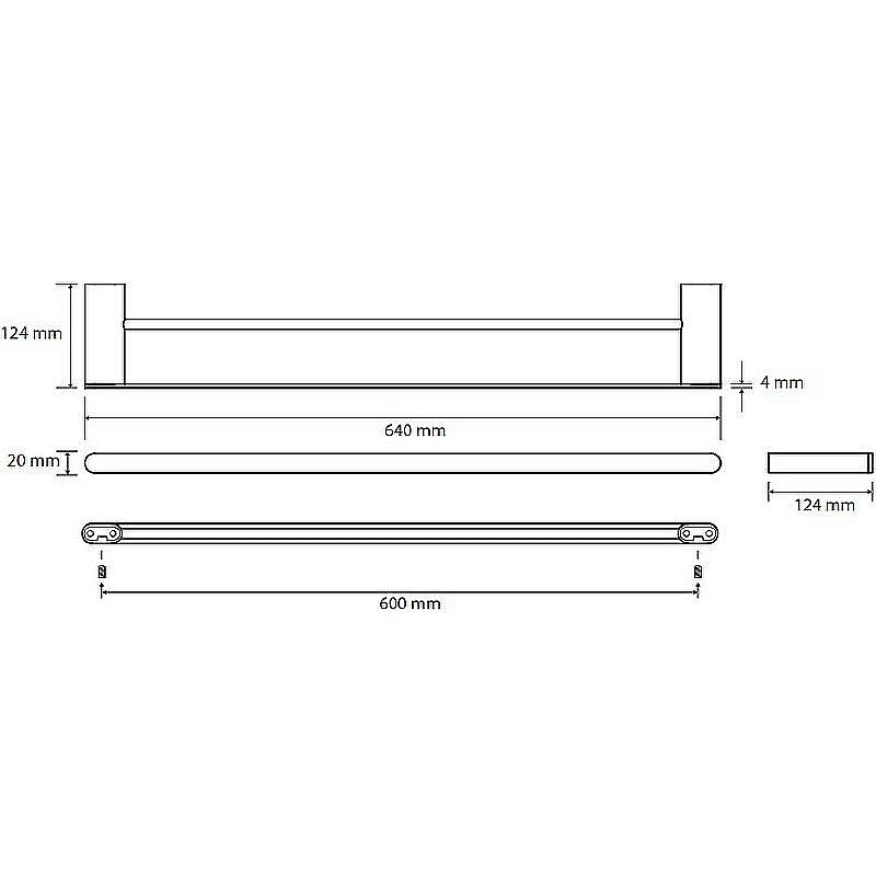 Полотенцедержатель Bemeta Organic 157104051 хром купить в интернет-магазине сантехники Sanbest