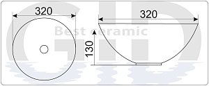 Раковина GID Mnc486 купить в интернет-магазине Sanbest