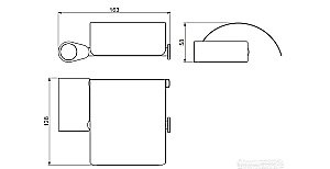 Держатель туалетной бумаги Art&Max Verona Push AM-M-034 хром купить в интернет-магазине сантехники Sanbest