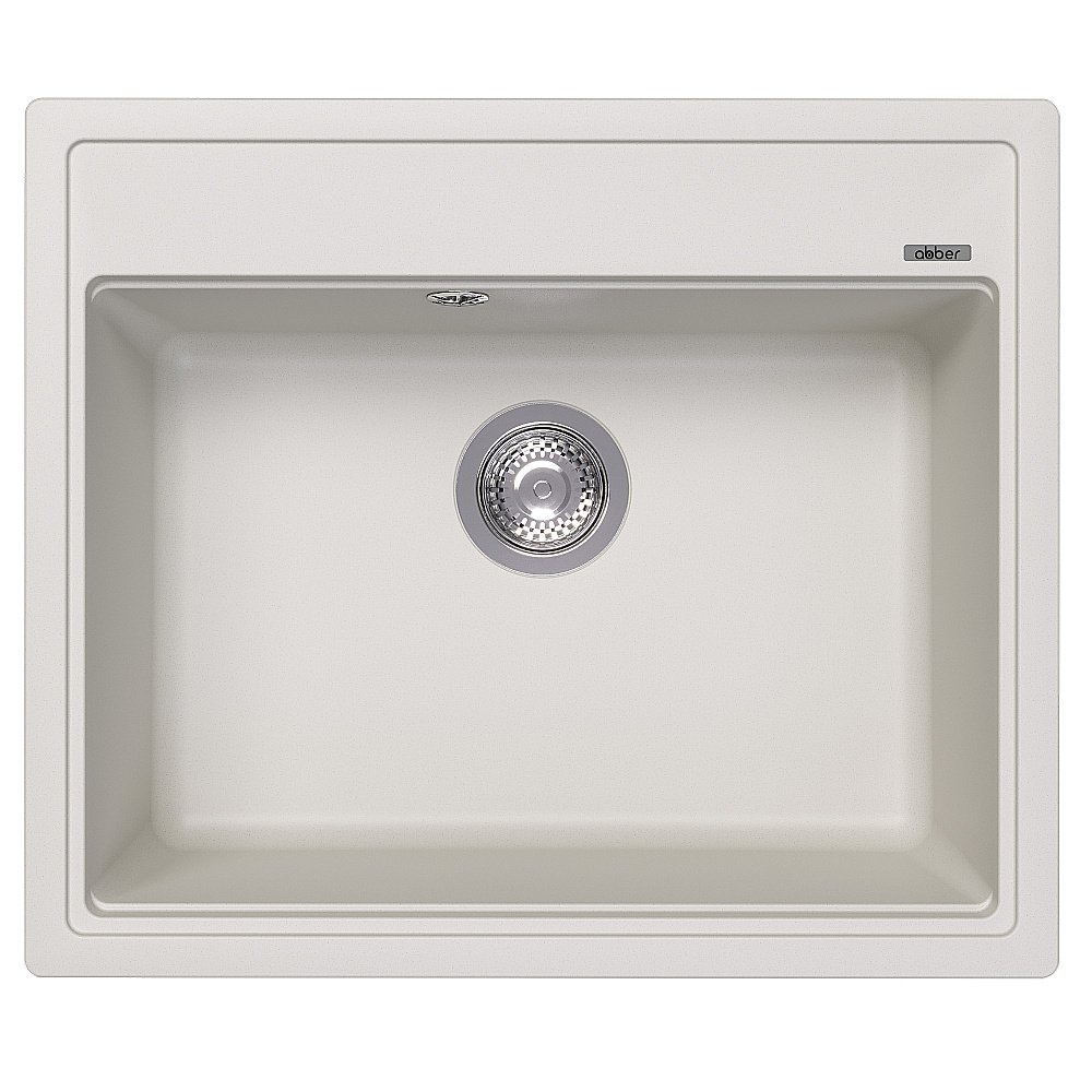 Кухонная мойка Abber Quarz 60х51 AQ2902W белая матовая купить в интернет-магазине сантехники Sanbest