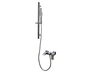 Смеситель для ванны с душевым гарнитуром Bronze de Luxe Simple STB980 хром купить в интернет-магазине сантехники Sanbest