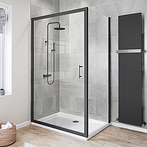 Душевая система PAINI Cox 78PZ689THTT черная матовая купить в интернет-магазине сантехники Sanbest