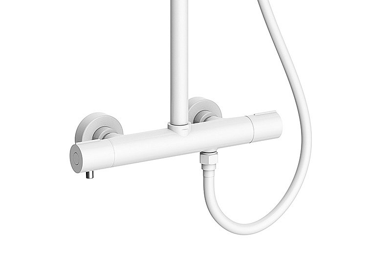 Душевая система Kaiser Serio 05577-4 белая матовая купить в интернет-магазине сантехники Sanbest