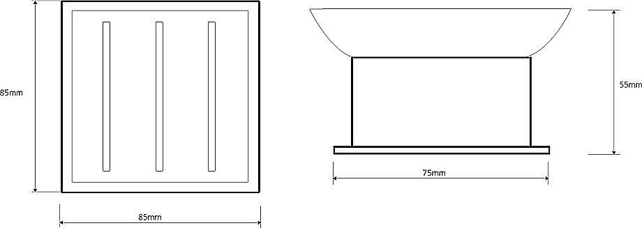 Мыльница Bemeta Plaza 140108191 хром купить в интернет-магазине сантехники Sanbest