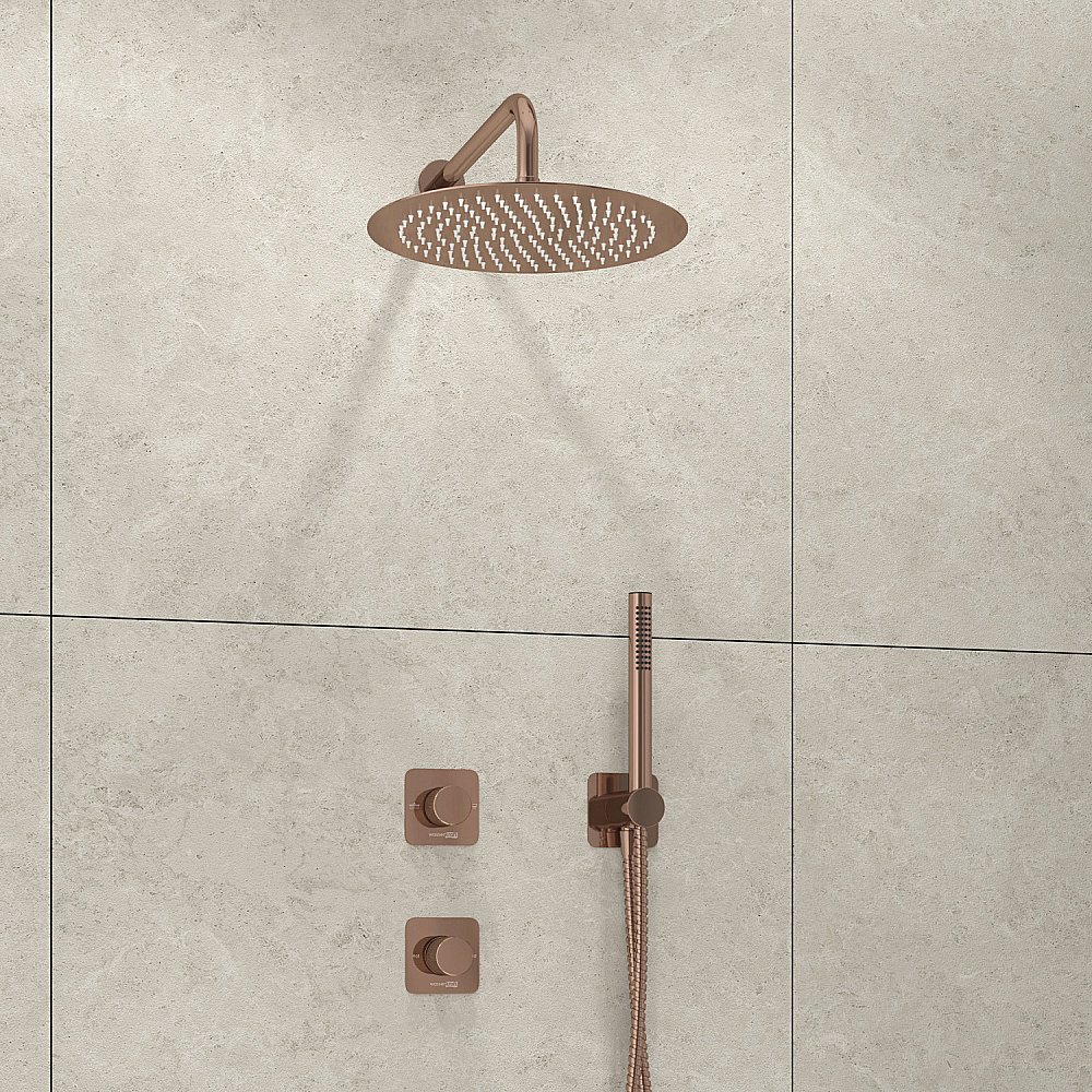 Душевая система WasserKraft Paar A8851.309.338.330.290.292.291 розовое золото купить в интернет-магазине сантехники Sanbest