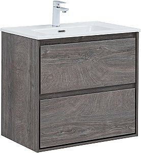 Тумба с раковиной Aquanet Милан 336373/330430 70 дуб рошелье для ванной в интернет-магазине Sanbest