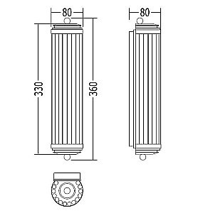 Светильник настенный DEVON&DEVON Chicago DECHICAGOCR/LD купить в интернет-магазине сантехники Sanbest