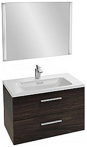 Тумба с раковиной Jacob Delafon VOX EB2078 80 черное дерево для ванной в интернет-магазине Sanbest