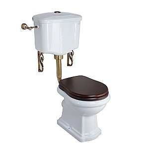 Унитаз Migliore Bella 31107 белый/бронза купить в интернет-магазине Sanbest