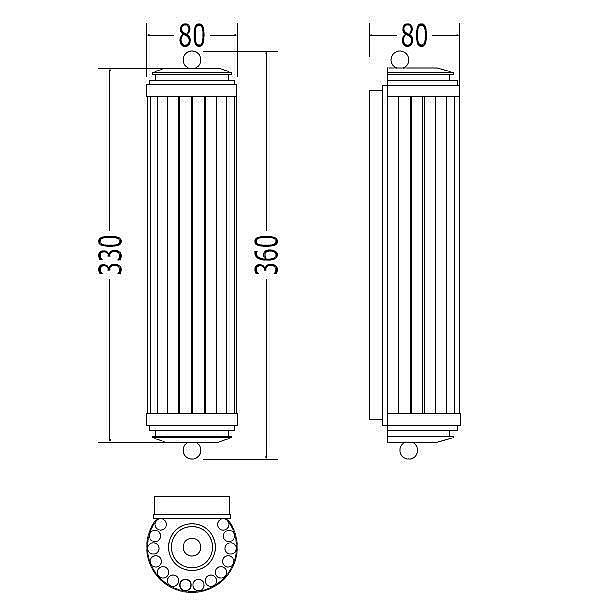 Светильник настенный DEVON&DEVON Chicago DECHICAGOCR/LD купить в интернет-магазине сантехники Sanbest