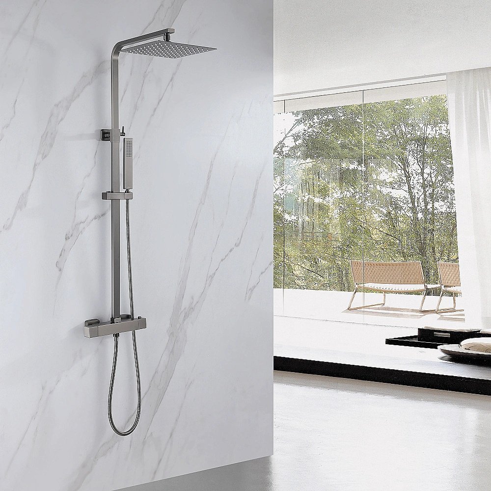 Душевая система ABBER Daheim AF8260NGL никель купить в интернет-магазине сантехники Sanbest