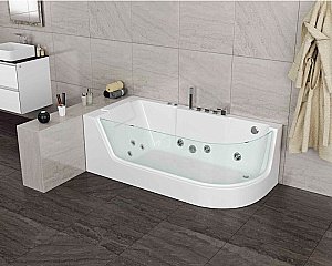 Ванна акриловая Grossman GR-17000 170х80 белая с гидромассажем купить в интернет-магазине Sanbest