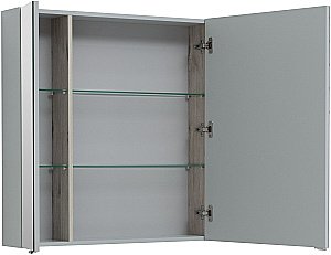 Зеркальный шкаф Aquanet Алвита New 100 Серый купить в интернет-магазине сантехники Sanbest