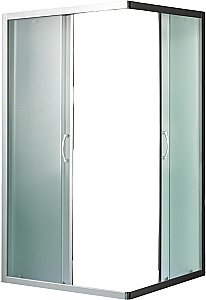 Душевой уголок RIVER MORAVA XL100/80/24 МТ стекло матовое/профиль хром купить в интернет-магазине Sanbest