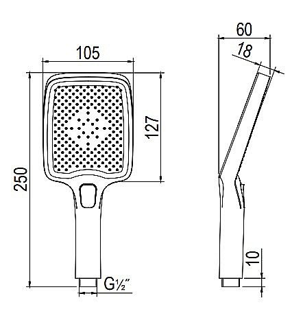 Смеситель для ванны Rush Thira TR3635-44Grey графит купить в интернет-магазине сантехники Sanbest