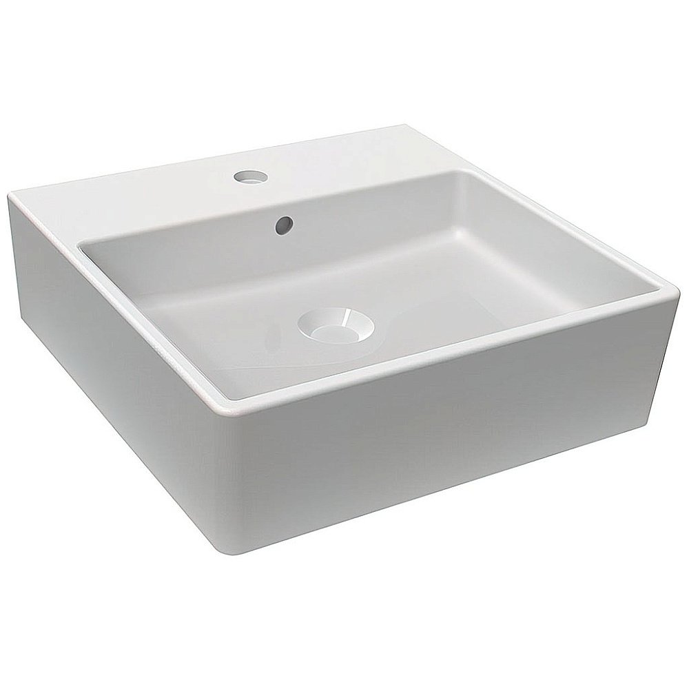 Раковина накладная Bien Infinitum 46 INLG04601FD1W5000 белая купить в интернет-магазине Sanbest