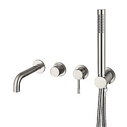 Смеситель для ванны Boheme Uno 464-3-NB никель брашированный купить в интернет-магазине сантехники Sanbest