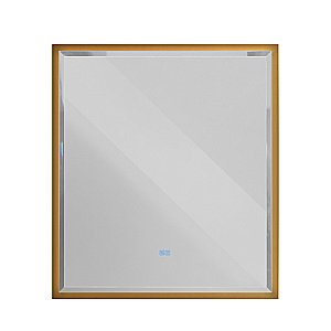 Зеркало Cezares CZR-SPC-INT-1000-900-LED-TCH-WARM-BORO брашированное золото в ванную от интернет-магазине сантехники Sanbest