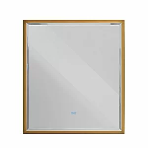 Зеркало Cezares CZR-SPC-INT-1000-900-LED-TCH-WARM-BORO брашированное золото в ванную от интернет-магазине сантехники Sanbest