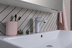 Тумба с раковиной Aquanet София 274002 80 белый глянец для ванной в интернет-магазине Sanbest