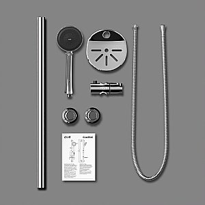 Душевой гарнитур Dorff Classic D0180000 хром купить в интернет-магазине сантехники Sanbest