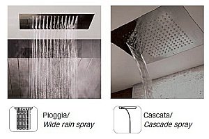 Верхний душ Bossini Dream 2 H38925.073 черный купить в интернет-магазине сантехники Sanbest