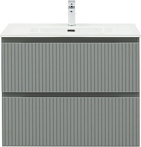 Тумба с раковиной Aquanet Джейн (Flat) 335434/330431 80 мисти грин для ванной в интернет-магазине Sanbest