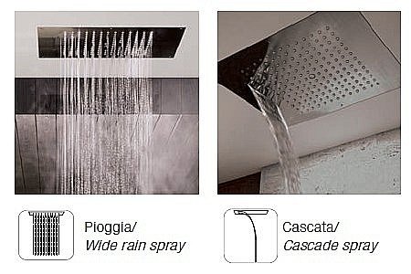 Верхний душ Bossini Dream 2 H38925.073 черный купить в интернет-магазине сантехники Sanbest