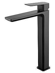 Смеситель для раковины высокий WONZON & WOGHAND DIAMOND, Черный матовый (WW-88239011-MB) купить в интернет-магазине сантехники Sanbest