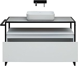 Тумба с раковиной Allen Brau Priority 120 1.31004.WM белый матовый для ванной в интернет-магазине Sanbest