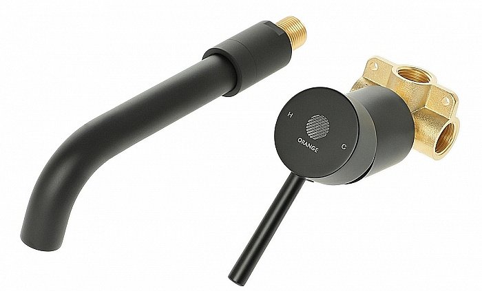Смеситель для раковины Orange Karl M05-722b черный купить в интернет-магазине сантехники Sanbest