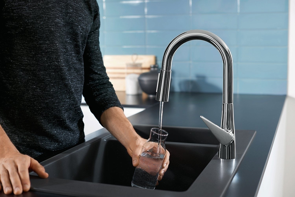 Смеситель для кухни Hansgrohe Talis M51 160 73850800 купить в интернет-магазине сантехники Sanbest