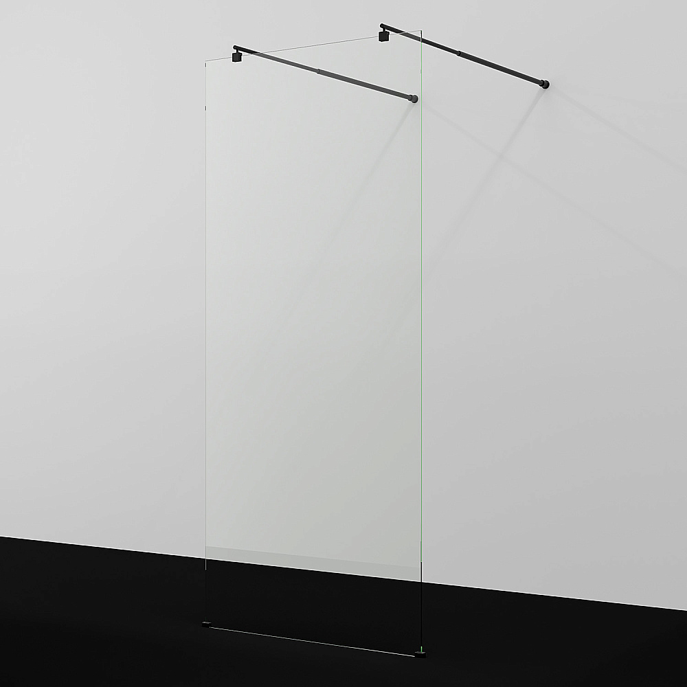 Душевое ограждение WasserKRAFT Vechte 60W46MB 110 фиксатор черный/стекло прозрачное купить в интернет-магазине Sanbest