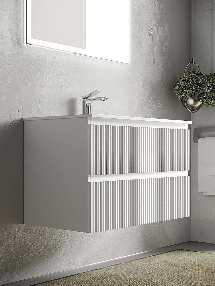 Тумба с раковиной Sancos SNOB R SNR120W Bianco для ванной в интернет-магазине Sanbest