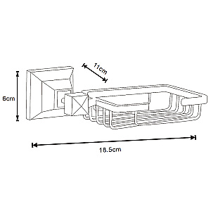 Мыльница Azario ALTRE AZ-96009B черная матовая купить в интернет-магазине сантехники Sanbest