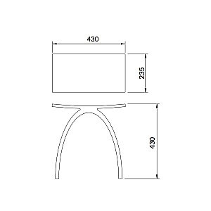 Стульчик для ванной ABBER Kristall AT1739Perle прозрачный купить в интернет-магазине сантехники Sanbest