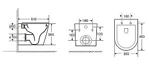 Унитаз с инсталляцией WeltWasser AMBERG 506 + SALZBACH 043 GL-WT + AMBERG RD-WT купить в интернет-магазине Sanbest