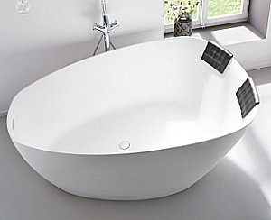 Ванна из искусственного камня Riho Toledo 158x110 B126001105 белая матовая купить в интернет-магазине Sanbest