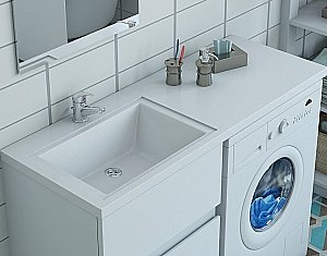 Раковина Эстет Даллас 110 цвет по RAL с блестками купить в интернет-магазине Sanbest