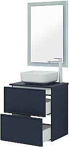 Тумба с раковиной Aquanet Арт 60 маренго для ванной в интернет-магазине Sanbest