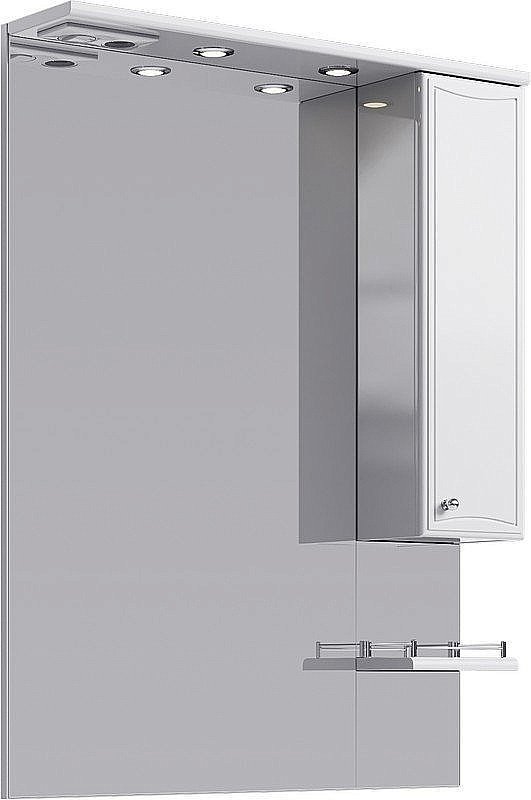 Зеркало со шкафом AQWELLA Барселона 80 в ванную от интернет-магазине сантехники Sanbest