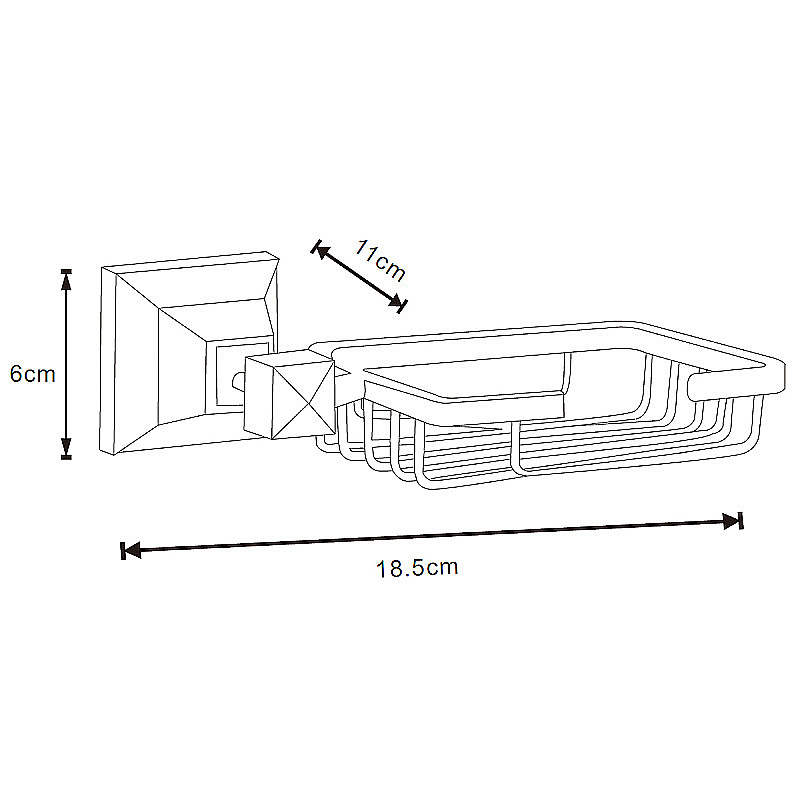 Мыльница Azario ALTRE AZ-96009B черная матовая купить в интернет-магазине сантехники Sanbest